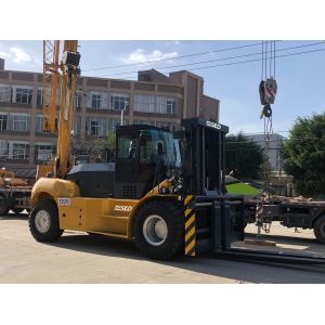 Quality Mechanical Multi Directional 28 Ton Heavy Lift Forklift Lifter With Front Or Rear Wheel Steering for sale