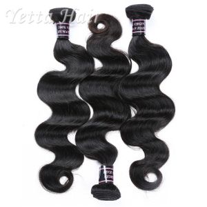 18 Inch Unprocessed Brazilian 7A Virgin Hair Weave Body Wave With No Synthetic
