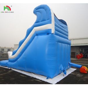 Cheap commercial double splash dual lane inflatable water slide for sale