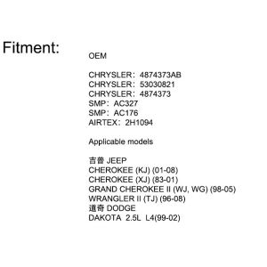 JS.Businessidle air control valve for Jeep Grand Cherokee WJ & for Jeep Cherokee