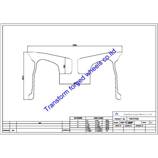 TM209506 20X9.5 inches forged wheels monoblock wheels blanks Dimple style barrel and rims