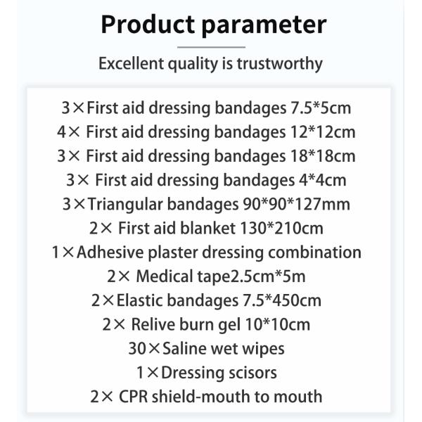 Custom Rescue Medical Care Waterproof Survival Prep Kits Plastic First Aid Emergency Kit for Outdoor Travel Workplace