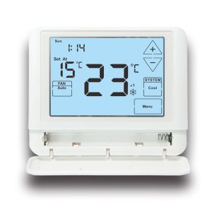 24V Heat Pump Weekly Programmable Room Thermostat Auto Changeover