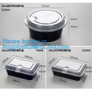 clear disposable high quality plastic packaging food container transparent soup