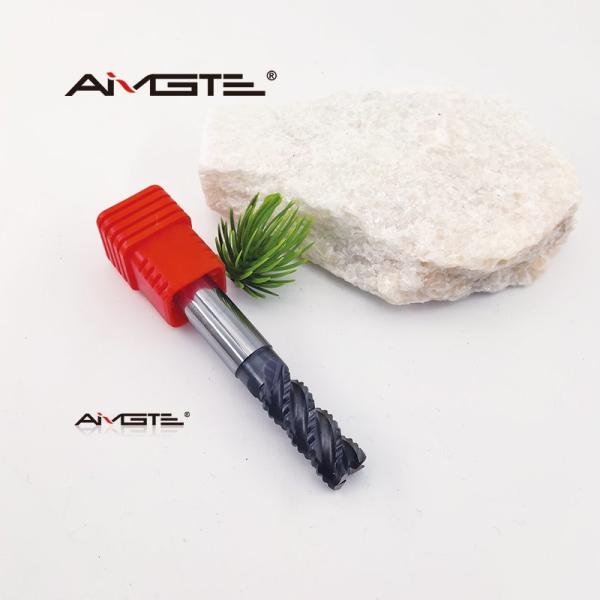 Buy 4 Flute Roughing End Mill For Steel With AlTiN Coating High Performance Carbide Router Bit For CNC Milling at wholesale prices