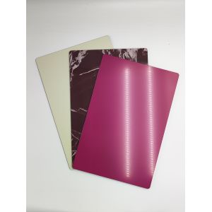 China High Gloss ACP Plastic Sheet 2mm Thickness 2440mm Length Exhibition Use on sale