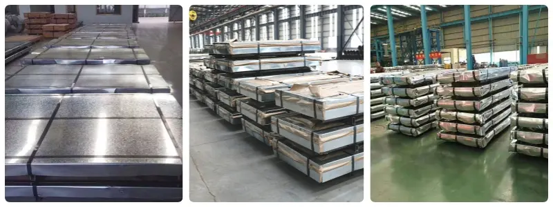 Galvanized Checkered Plate ASTM A653/A653m Galvanised Steel Plate Dx51d Z275 Z350 Zm450 G550 Aluzinc Az150