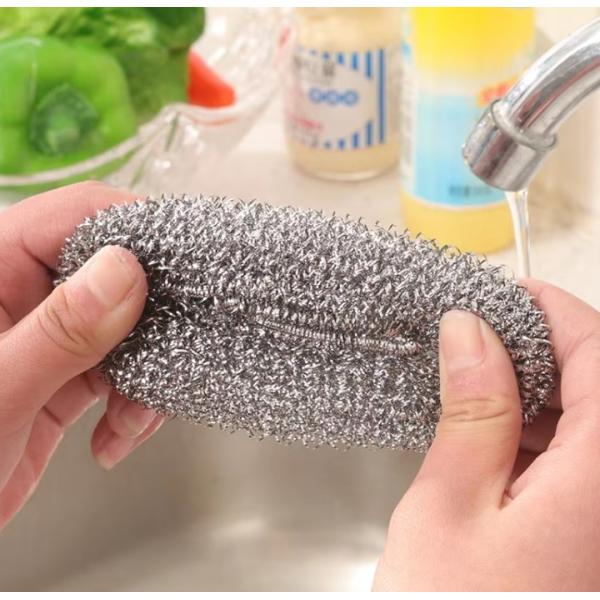 Stainless Steel Wire Cleaning Ball for Kitchen Pots Pans Grills