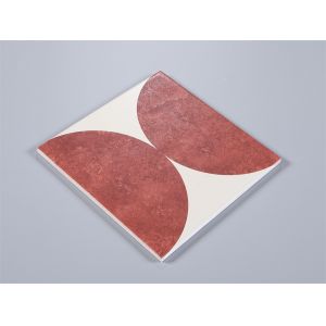 Red 20x20cm Ceramic Rustic Tile for Indoor Wall and Floor
