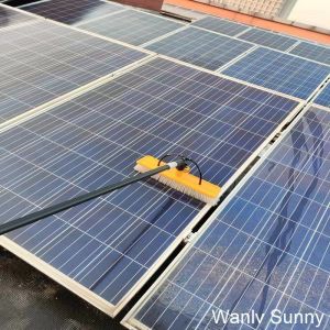 10.0 Telescopic Carbon Fiber Handle Solar Panel Cleaning Brush for Dirt and Dust