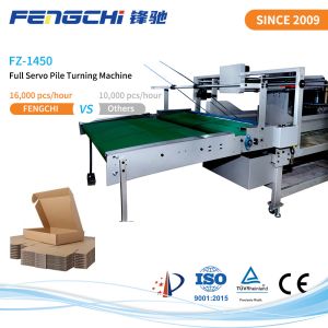 Quality Adjustable Flip Lift Speed Full Servo Industrial Paper Flip Flop Machine For Packaging for sale