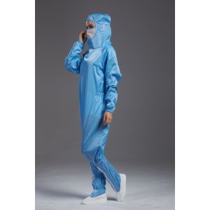 Lapel Collar Anti Static Garments With 10E7-10E11 Ohm Surface Resistance