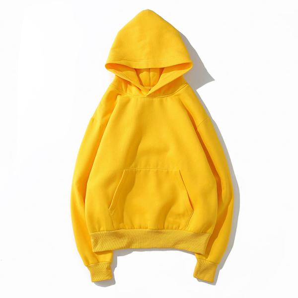Embroidery Drawstrings Unisex Oversized Plain Cotton Hoodies