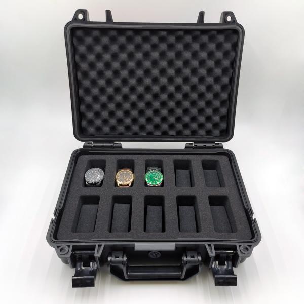 2.2 Pounds Waterproof Watch Box With 12 Compartments And PU Leather