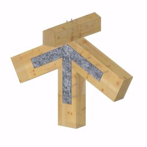 Heavy Duty Wood Connector Hardware Metal Bracket for Timber Support Structure