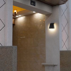 Modern creative fan imitation luminaria led aluminium art light fixtures wall