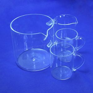 Factory Customized Quartz Glass Low Form Griffin Beakers
