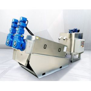 Waste Volute Screw Press For Sludge Dewatering Machine System