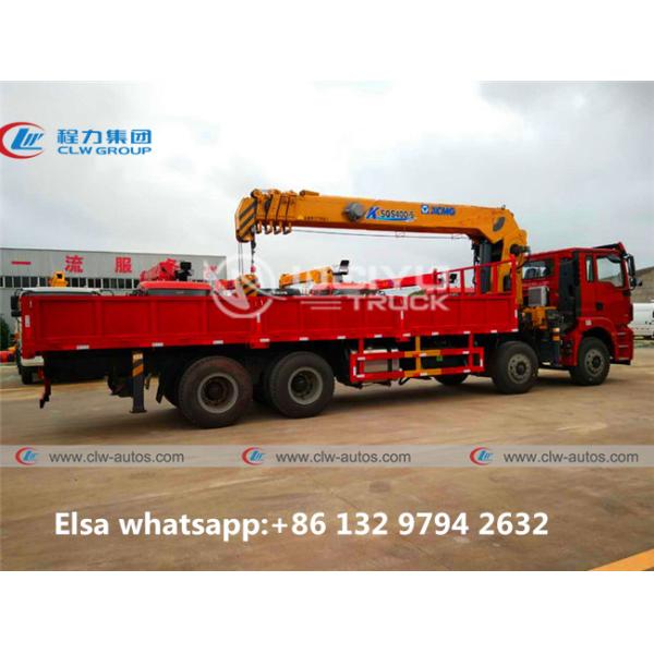 Shacman 8x4 12Wheeler Truck Mounted Telescopic Crane With XCMG