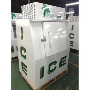 Commercial Single Door Ice Storage Merchandiser With Sticker