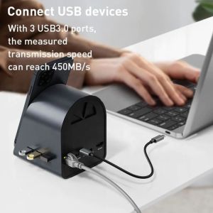 USB 3.1 10 In 1 Type-C Multiport Docking Station Hub with Gigabit Ethernet and