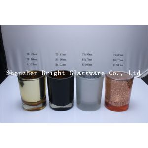 Custom electroplating Glass Candle Holder