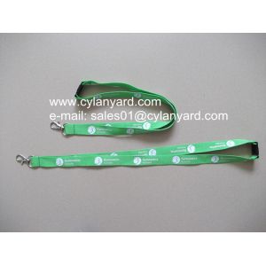 Quality Coloured polyester neck lanyards with printed logo, for sale