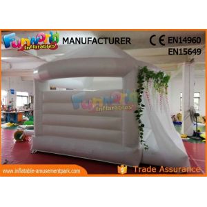 White Jumper Inflatable Wedding Bouncy Castle With 1 Year Warranty