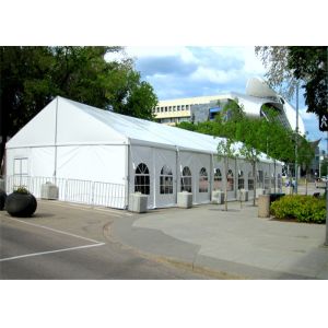 White Canvas Clearspan Fabric Structures Event Tent With Economical Wooden