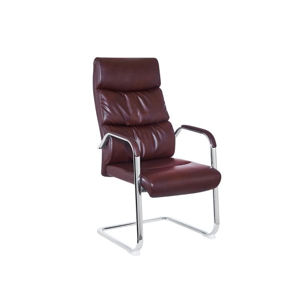 Buy 112cm Leather Office Chair No Wheels at wholesale prices
