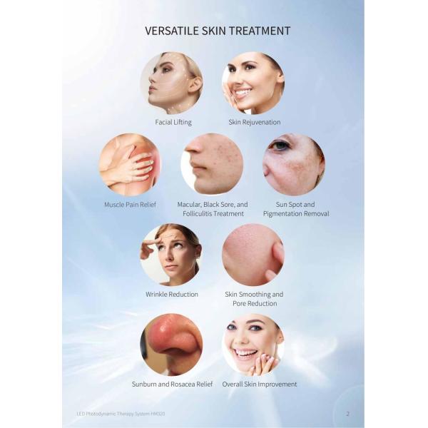 Facial PDT LED Light Therapy Machine Skin Rejuvenation & Acne Photo Phototherapy Equipment