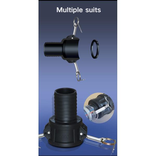 1Inch 1.5 2 Inch Plastic Hose Coupling Custom 1000L IBC Tank Valve Adapter for Garden Hose