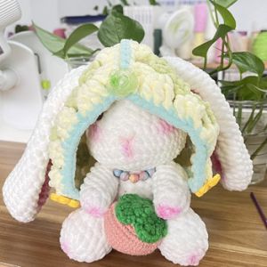 DIY Knitting Strawberry Rabbit Crochet Kit For Beginners Adults And Kids With
