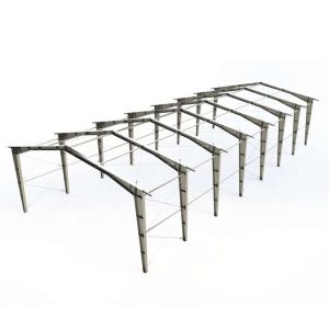 Quality Prefab Building Gable Frame Light Metal Industrial Steel Structure for sale
