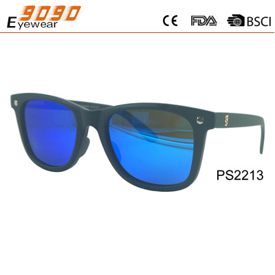 Buy Classic culling sunglasses, made of plastic frame , UV 400 protection bule mirror lens at wholesale prices