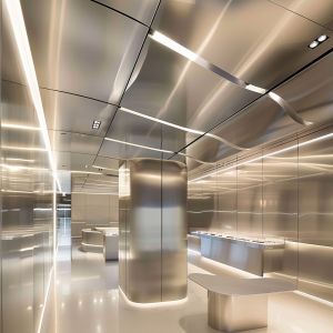304 / 316 Stainless Steel Ceiling Systems With Long Lasting Durability