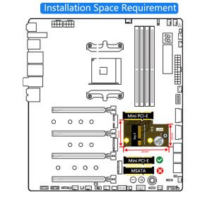 M.2 NGFF Key E To Half-Size Mini PCI-E Adapter For WiFi6 AX200, Card And Y510P
