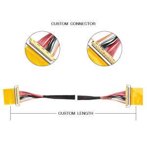 36AWG Lvds Cable Assembly I 20453-240t-01 To 20453-240t-01 40P 0.4mm Pitch