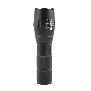 AAA 18650 Battery Flashlight , T6 Aluminum Zoomable Tactical LED Flashlight