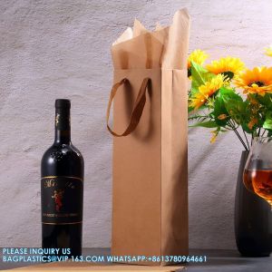 Wine Gift Bags - Wine Gift Bag With Scratch Paper Panel For Personalized