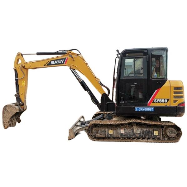 Used Sany SY55 Mini Excavator with Crawler Chain Operating Weight 5780 KG in