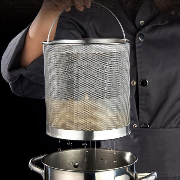 304 Stainless Steel Deep Frying Pots For French Chip Frying