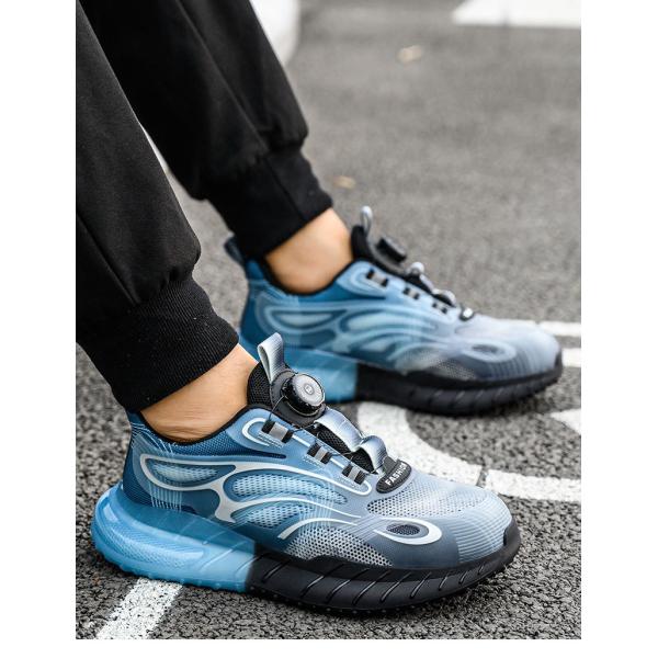 Summer BOA Rotating Button Work Shoes with KPU Flying Knit and Kevlar Anti-stab Safety Features