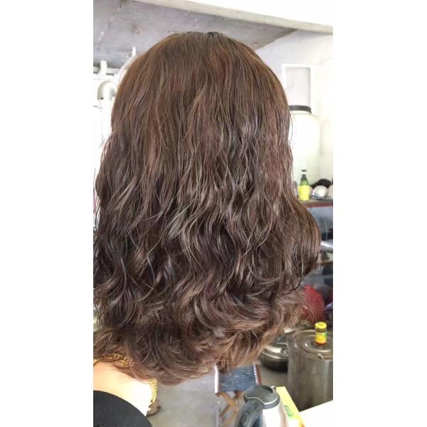 14 Inches European Human Hair Kosher Wigs #4 Body Wave Small Layer In Stock