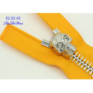 Quality Euro Teeth Coil Separating Zipper For Sweaters , Standard Ykk Type Teeth Bottom Separating Zipper for sale