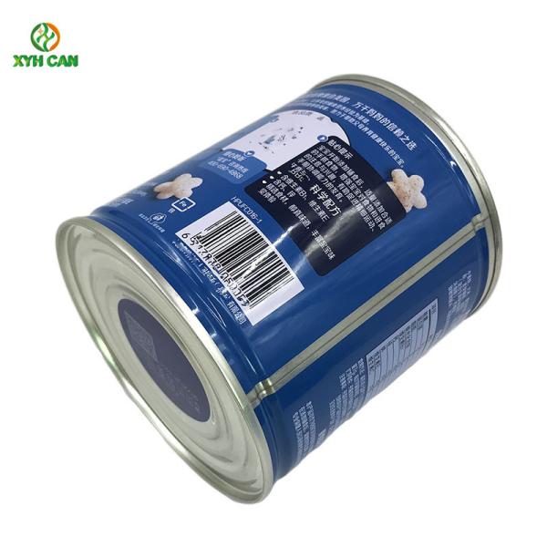 Baby Food Packaging Infant Milk Powder Metal Tin Containers With Plastic Cap
