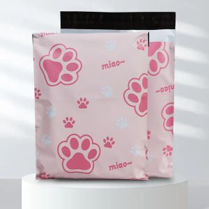 Charming Pink Paw Print Express Bag Safeguard Commodities