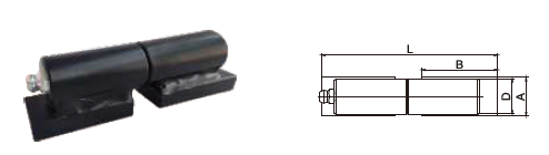 Aluminum 5" 4" 3" Weld On Barrel Hinge With Grease Fitting