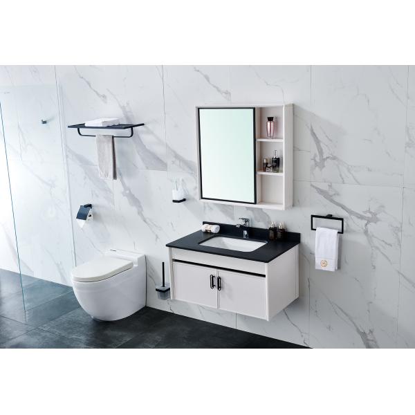 Black Luxury Bathroom Hardware Accessories Towel Bar Sets