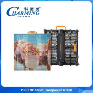 High Transparency P3.91 LED Video Wall Vivid Effect Transparent LED Display